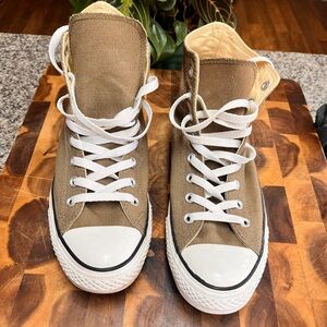 Unisex Chuck Taylor Converses  color olive green